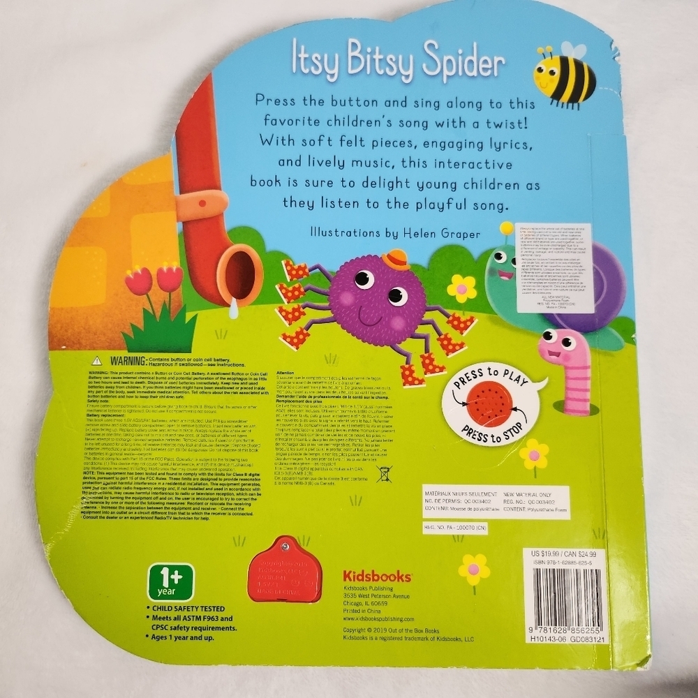 3 X educational toys:leap frog learning friend, itsy bitsy spider book, vtech - Picture 4 of 11